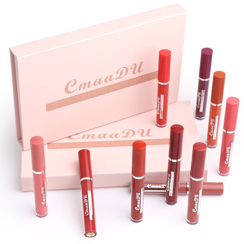 Waterproof Matte Lipstick – Non-Stick, Kiss-Proof & Long-Lasting – 12HR Wear
