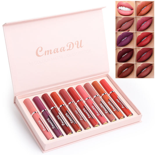 Waterproof Matte Lipstick – Non-Stick, Kiss-Proof & Long-Lasting – 12HR Wear